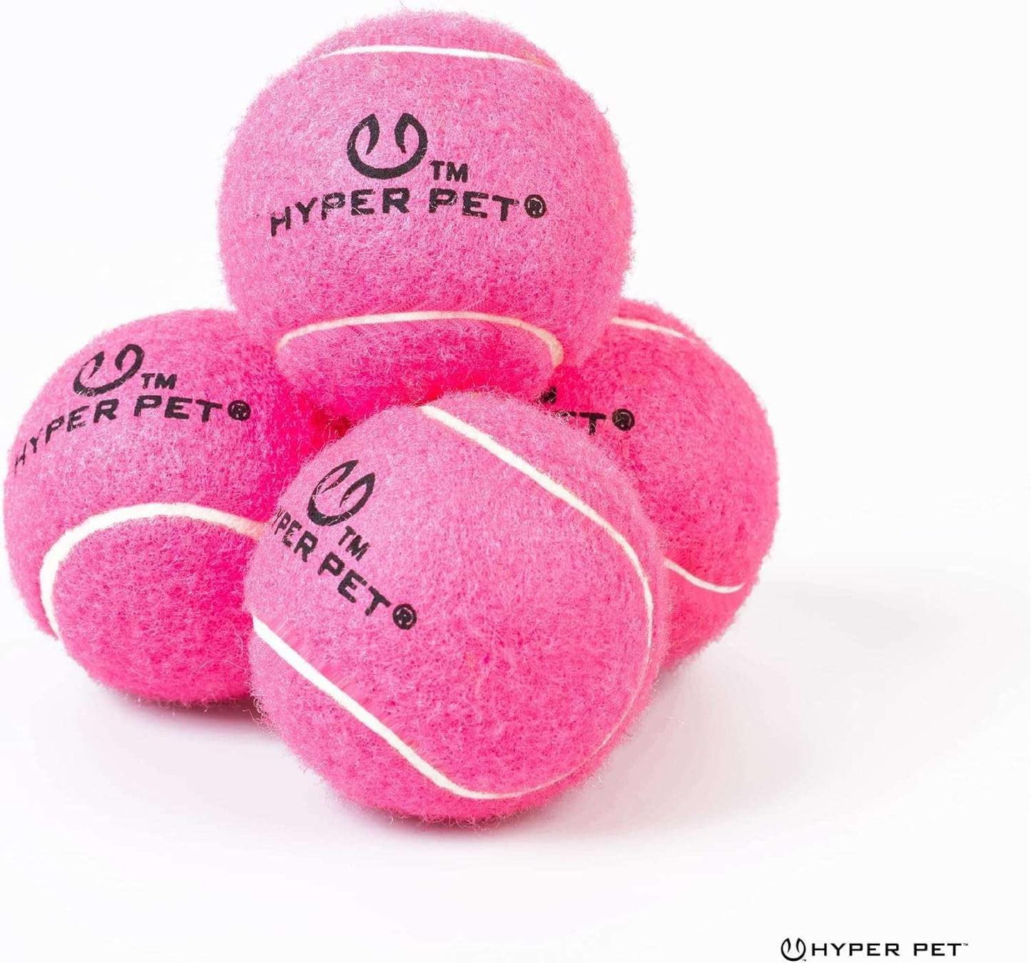 MINI Tennis Balls for Dogs (Pet Safe Dog Ball Dog Tennis Balls for Exercise & Training) Dog Ball Interactive Dog Toys Work with K9 Kannon MINI Dog Ball Launcher - 4 Pack MINI Pink